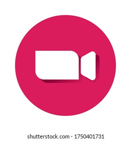 Icono de cámara de vídeo. ilustración vectorial
