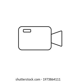 Video Camera Icon Vector Illustration Logo Template