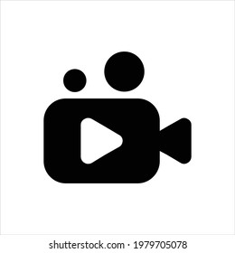 Video camera icon vector Illustration