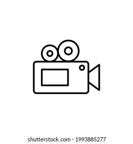 plantilla de logotipo de ilustración de icono de cámara de vídeo