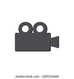 video camera icon vector illustration, great for cinema filmmaking