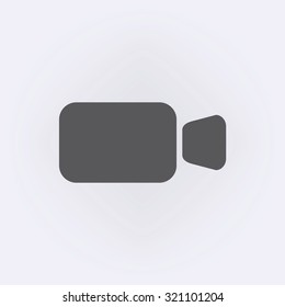 Video camera icon . Vector illustration