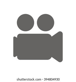 Video camera  icon, vector illustration. Flat design style