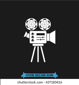 Video camera icon vector illustration eps10.
