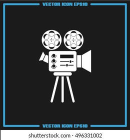 Video camera icon vector illustration eps10.