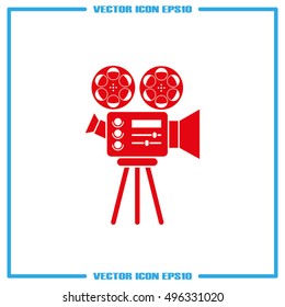 Video camera icon vector illustration eps10.