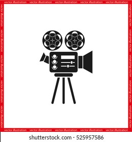 Video camera icon vector illustration eps10.