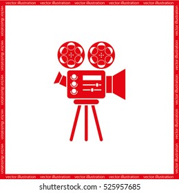 Video camera icon vector illustration eps10.