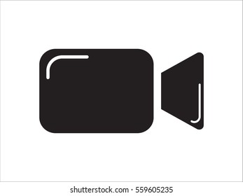 video camera icon, vector illustration eps10