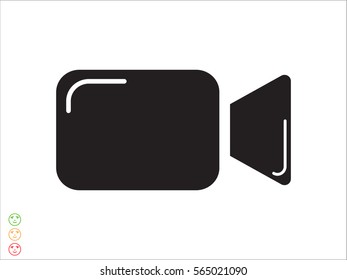 video camera icon, vector illustration eps10
