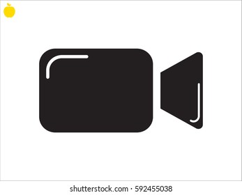 video camera icon, vector illustration eps10