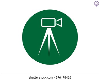 video camera icon, vector illustration eps10