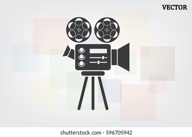 Video camera icon vector illustration eps10.