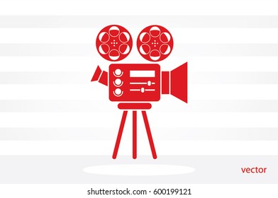 Video camera icon vector illustration eps10.