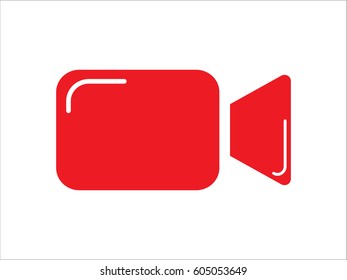 video camera icon, vector illustration eps10