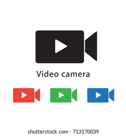 Video camera icon vector illustration.