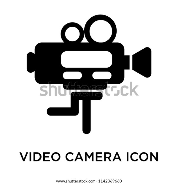 Video camera\
icon vector isolated on white background for your web and mobile\
app design, Video camera logo\
concept