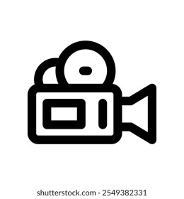 video camera icon. vector line icon for your website, mobile, presentation, and logo design.