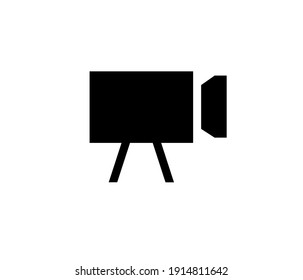 Video camera icon vector. Linear style sign for mobile concept and web design. Video camera symbol illustration. Pixel vector graphics - Vector