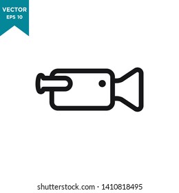 video camera icon vector logo template