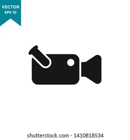 video camera icon vector logo template