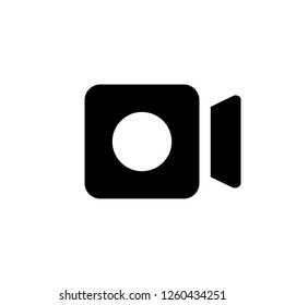 Video camera icon vector. Movie illustration sign or symbol.