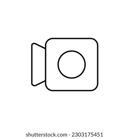 Video camera icon vector. Movie illustration sign or symbol.