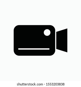 video camera icon vector sign symbol isolated