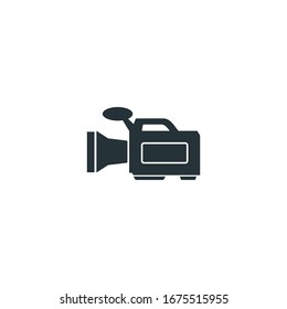 video camera Icon vector sign isolated for graphic and web design. video camera symbol template color editable on white background.