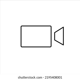 video camera icon vector sign symbol isolated