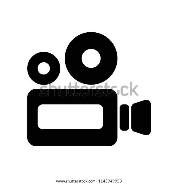 Video\
camera icon vector icon. Simple element illustration. Video camera\
symbol design. Can be used for web and\
mobile.