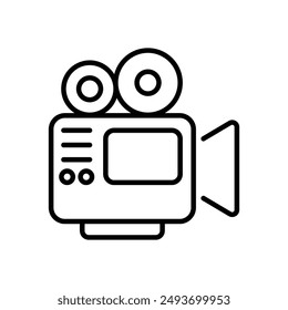 Video Camera icon vector stock illustration