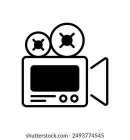 Video Camera icon vector stock illustration