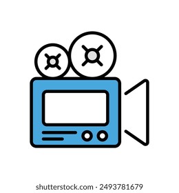 Video Camera icon vector stock illustration