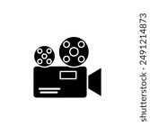 video camera icon vector, camera icon. video camera symbol. movie sign vector, Video recorder icon vector in outline style isolated, outline style