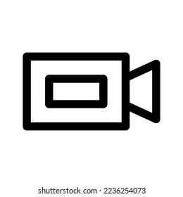 Video Camera Icon Vector Symbol Design Illustration