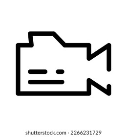 Icono de cámara de vídeo Ilustración del diseño del vector