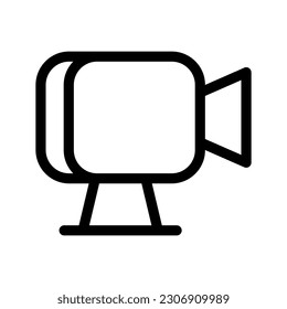Icono de cámara de vídeo Ilustración del diseño del vector