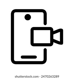 Video Icono de cámara Ilustración de diseño de Vector