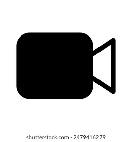 Video Camera Icon Vector Symbol Design Illustration