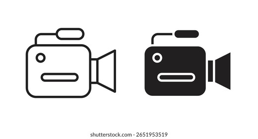 Video camera icon vector, Symbol, logo illustrations