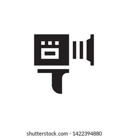 video camera icon -vector. white background. web design and mobile design. white background.