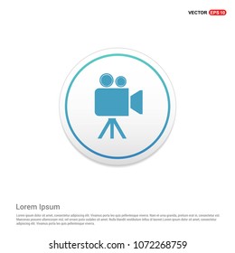 Video camera icon White Background icon template