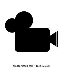 video camera icon, video icon with a white background. Vector illustration of eps 10