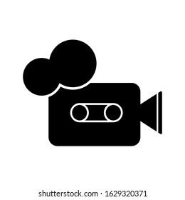 video camera icon, video icon with a white background. Vector illustration of eps 10