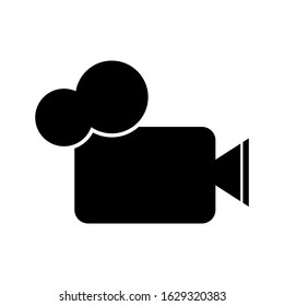 video camera icon, video icon with a white background. Vector illustration of eps 10