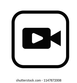 video camera icon  for your text. Vector illustration