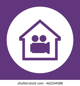 Video camera  icon.Flat design.