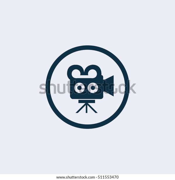 ビデオカメラアイコン Movie Icon Camera Icon Filmアイコン のベクター画像素材 ロイヤリティフリー 511553470