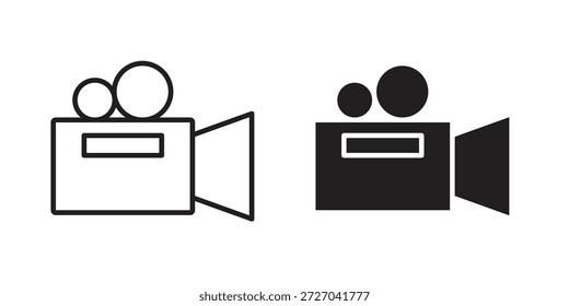 Video camera icons logo design, Pictogram Icons